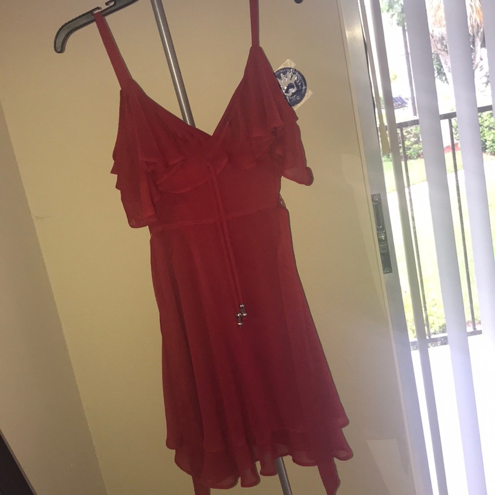 Red Off The Shoulder Dress